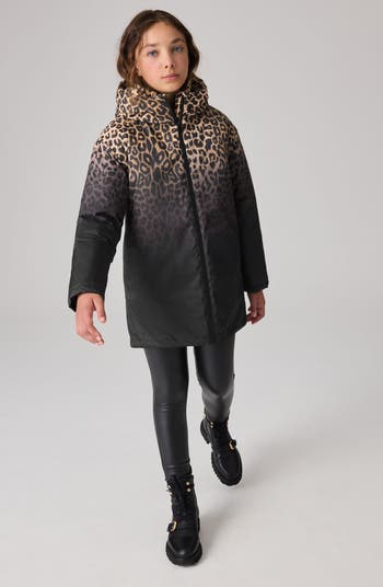 Kids' Leopard Mac Hooded Coat
