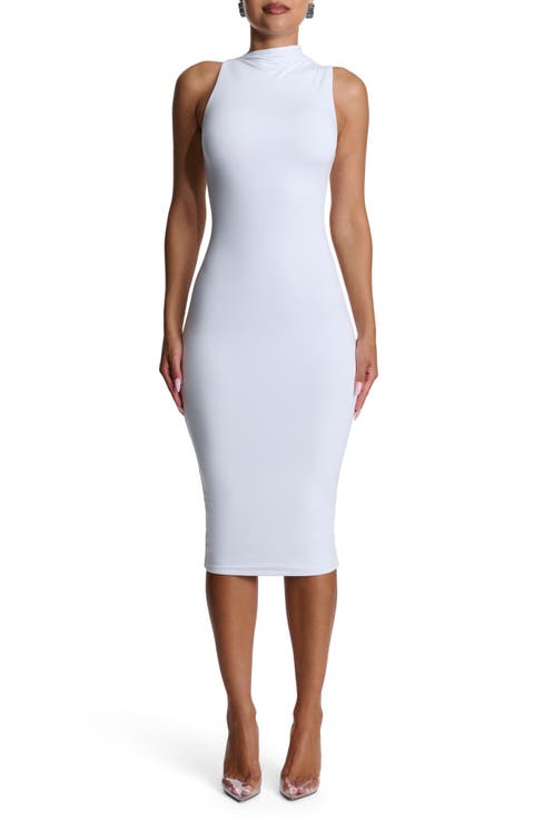 Smooth Sleeveless Midi Dress