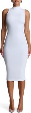 Naked Wardrobe Smooth Sleeveless Midi Dress