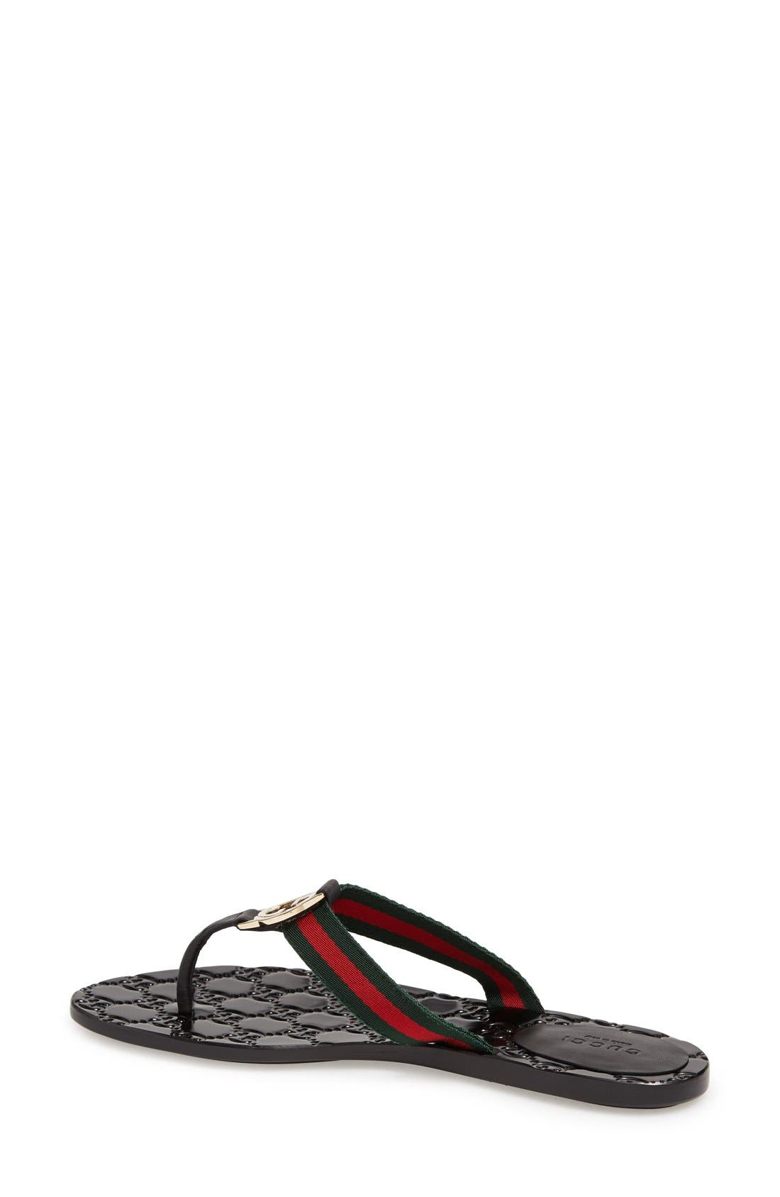 Gucci GG Logo Flip Flop, Alternate, color, 