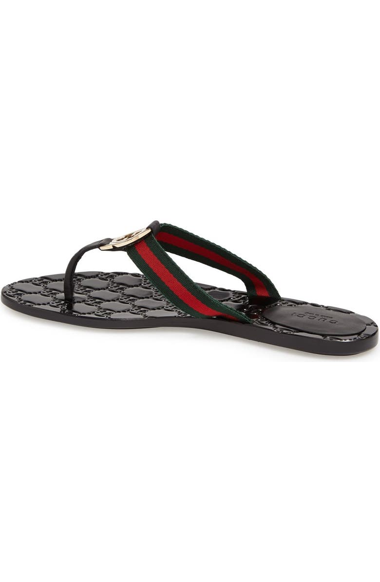 Gucci GG Logo Flip Flop, Alternate, color,