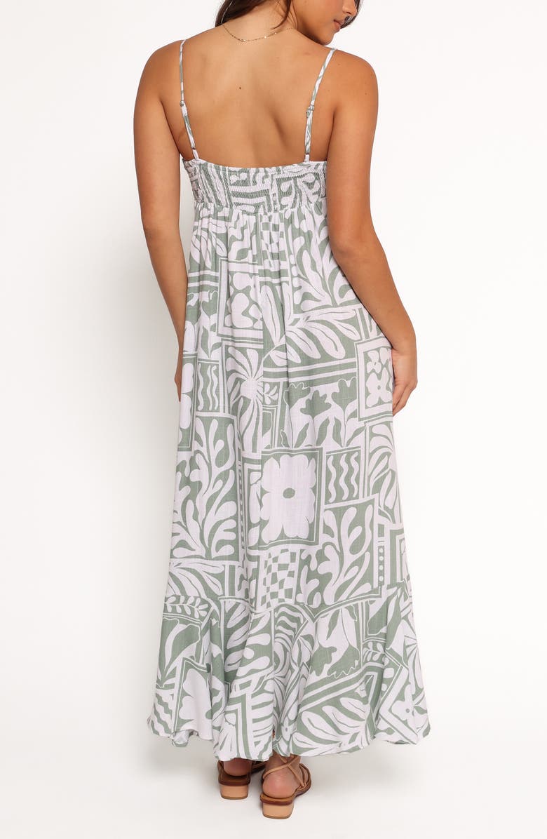 Petal & Pup Kelsie Sage Sundress, Alternate, color, Sage Print