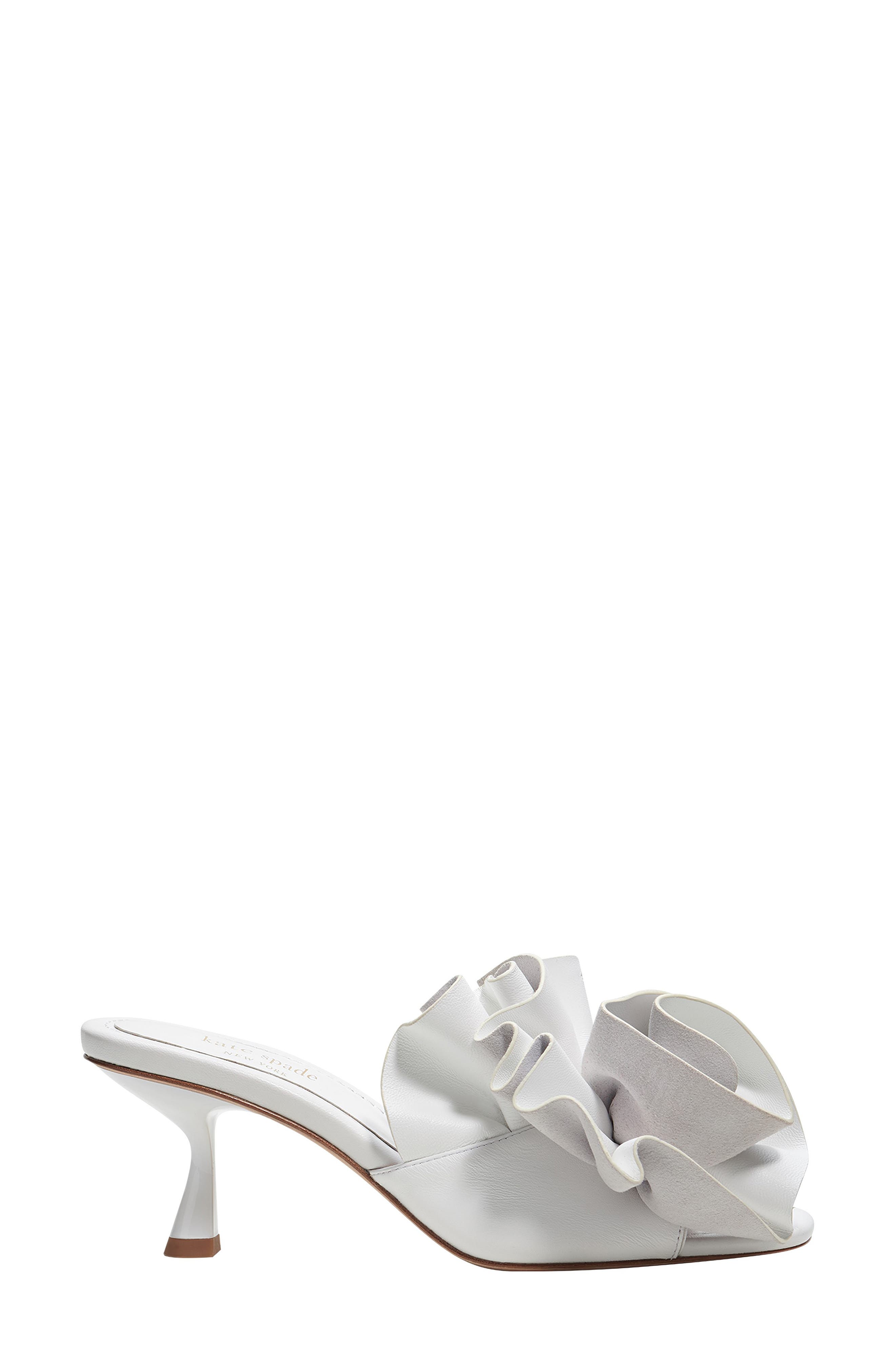 flourish flower accent sandal, Alternate, color, TRUE WHITE
