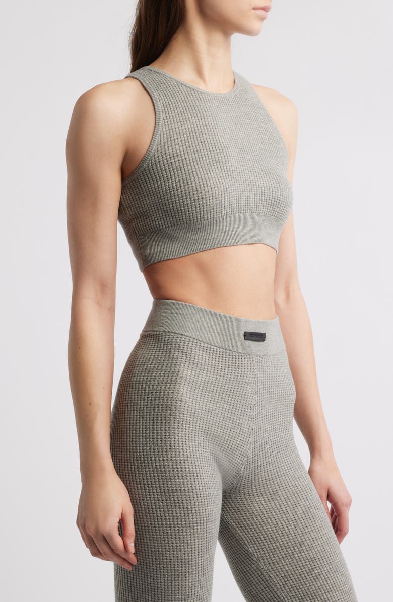 Fear of God Essentials Waffle Knit Crop Sport Tank, Alternate, color, 