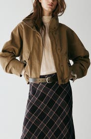 MANGO Funnel Neck Jacket