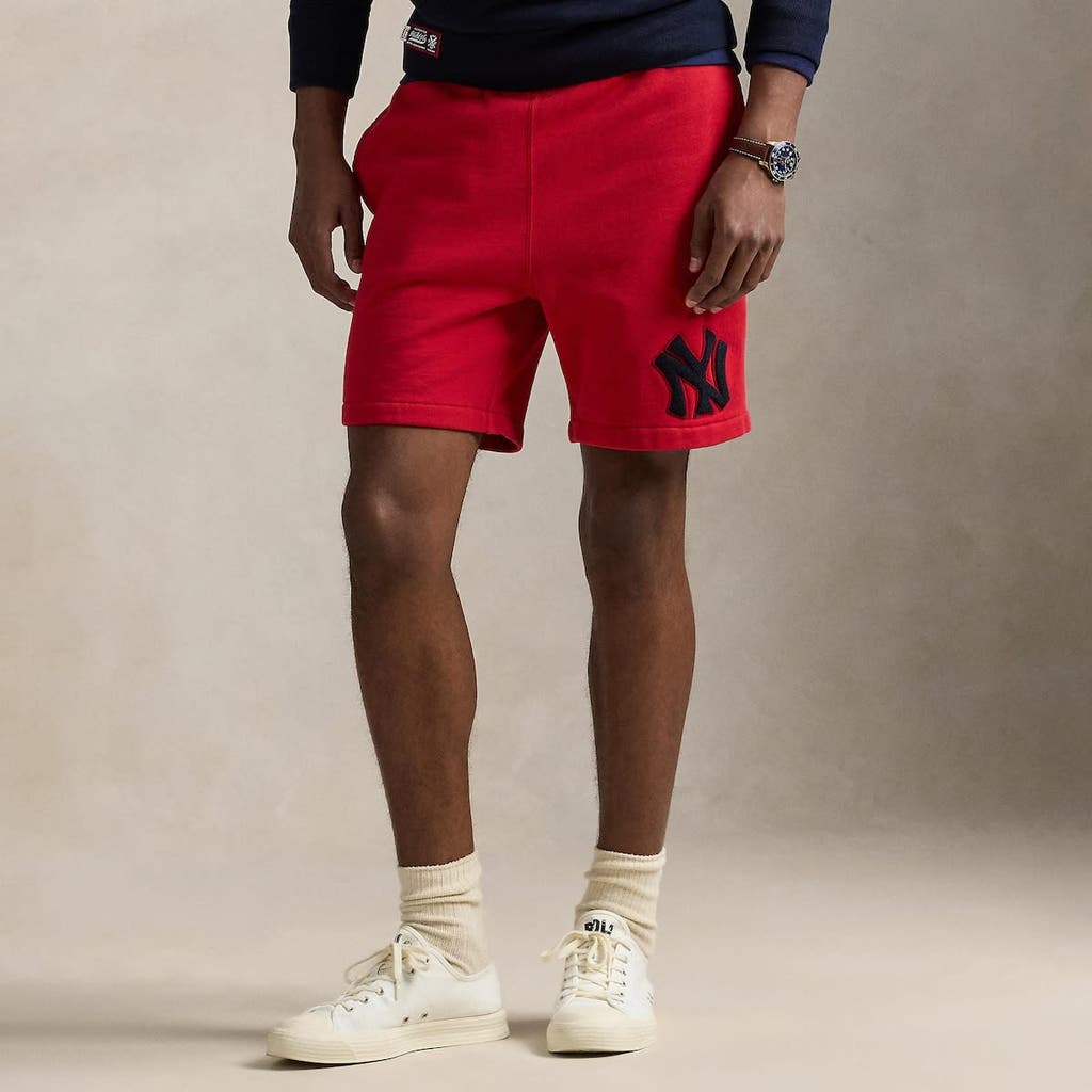 Polo Ralph Lauren Red Yankees Fleece Shorts