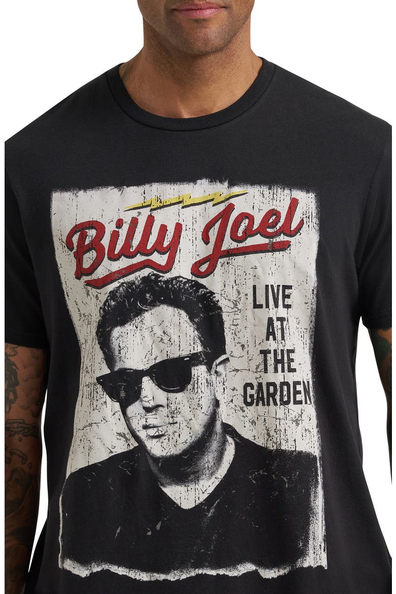 Billy Joel 'Live at the Garden' Graphic T-Shirt, Alternate, color, JET BLACK