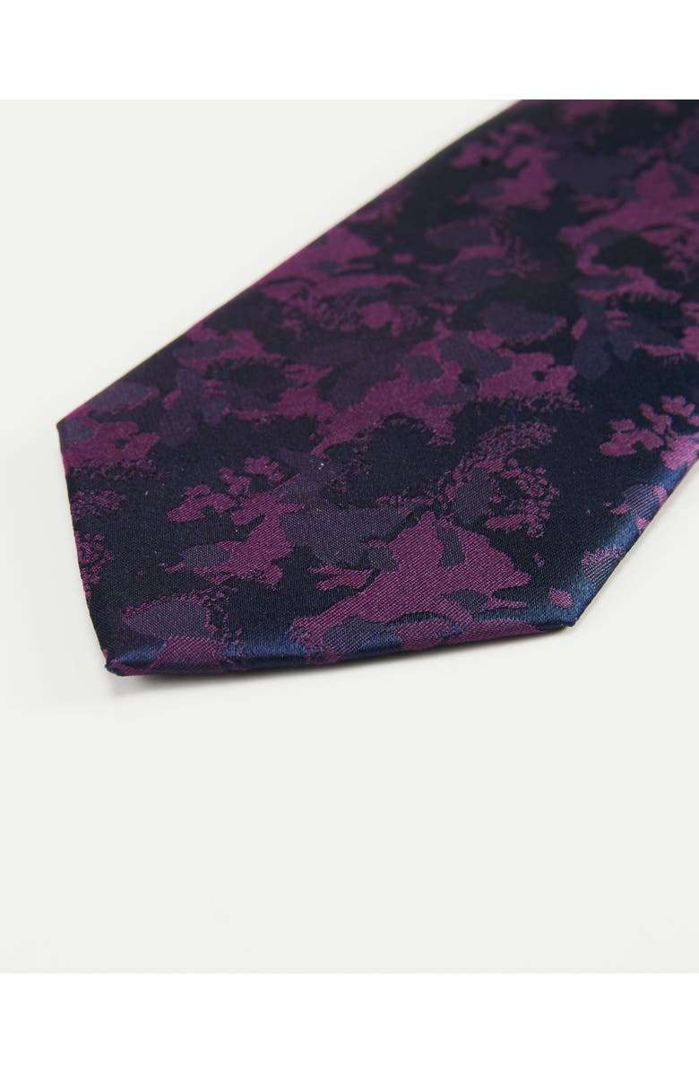 Knottery & Co Marble Cloud Silk Jacquard Tie, Alternate, color, Navy