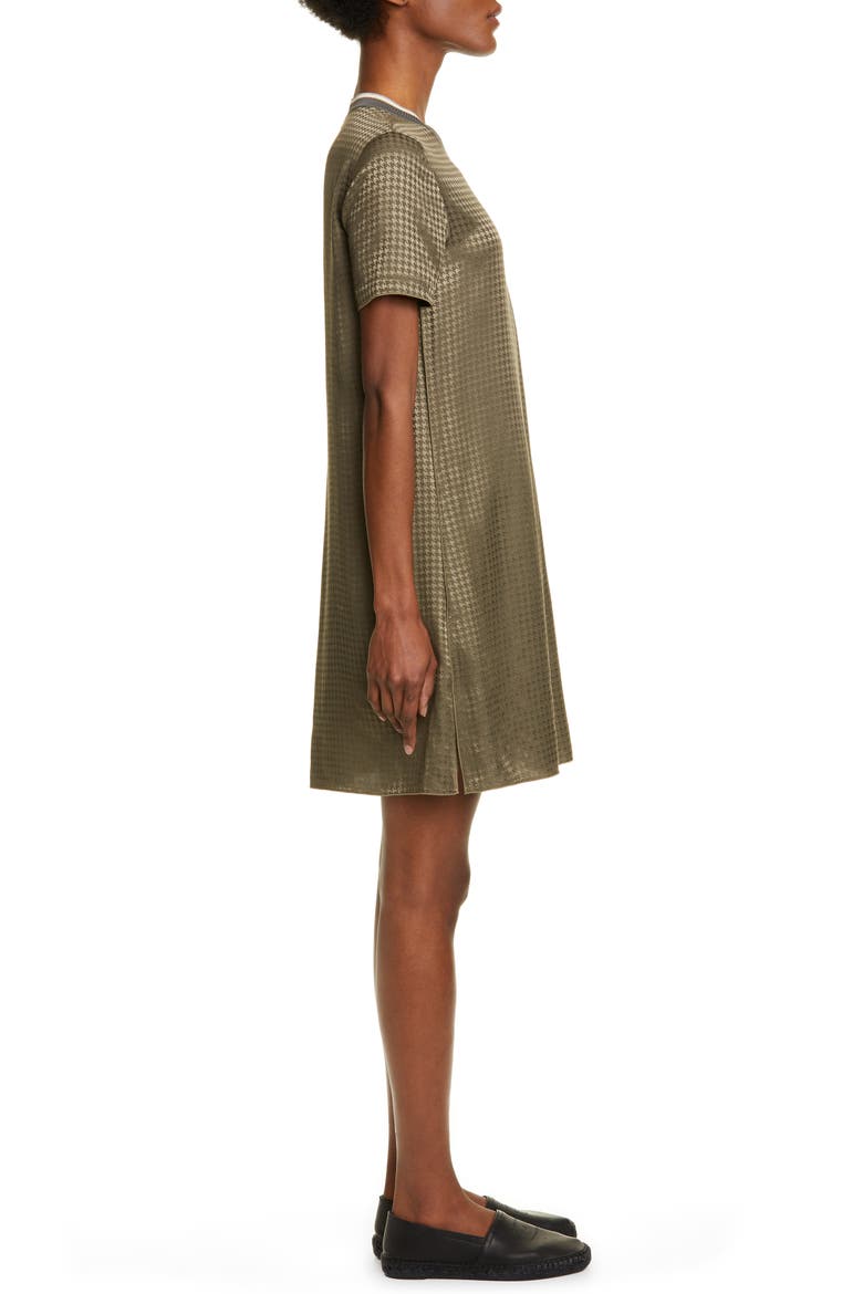 Ali Houndstooth Shift Dress, Alternate, color, OLIVE