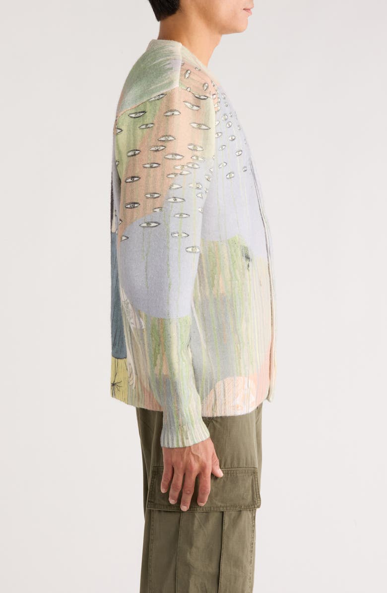 RVCA x Ed Templeton Archive Cardigan, Alternate, color, Ivory Multi