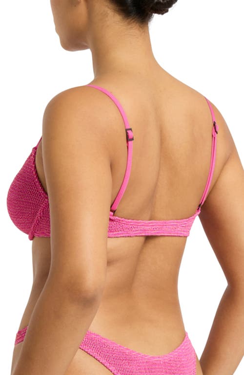 Bondeye Bond-eye Gracie Balconette Underwire Bikini Top In Wildberry Lurex