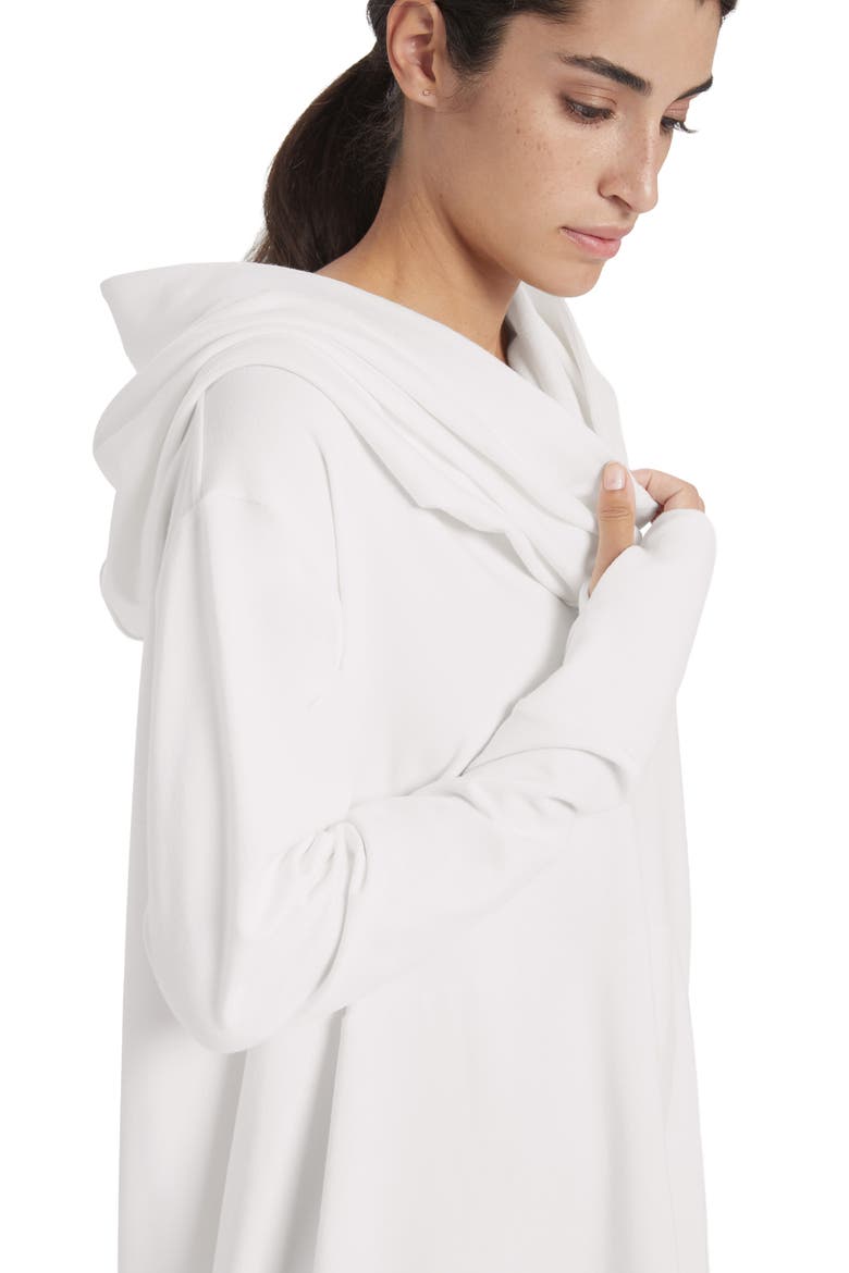 Firenze Oversize French Terry Hoodie, Alternate, color, CREAM