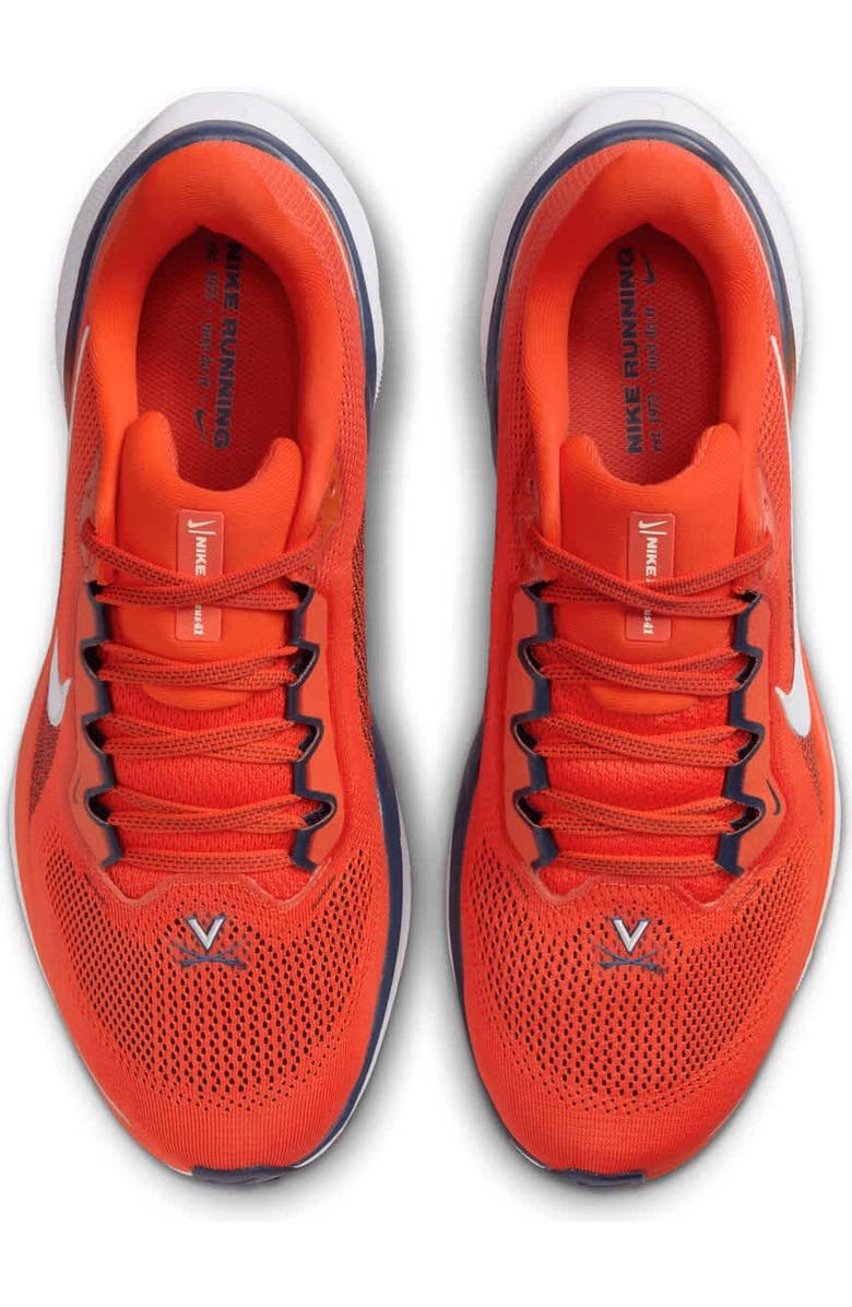 Nike Unisex Nike Orange Virginia Cavaliers Zoom Pegasus 41 Running Shoes, Alternate, color, Orange
