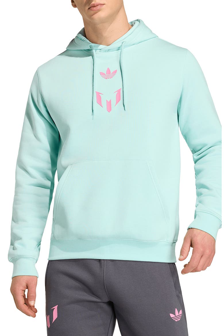 Messi Fleece Hoodie, Main, color, SEMI FLASH AQUA/ /