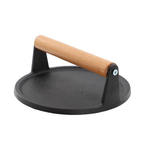 7.5 Inch Round Heavy Duty Cast Iron Grill Press