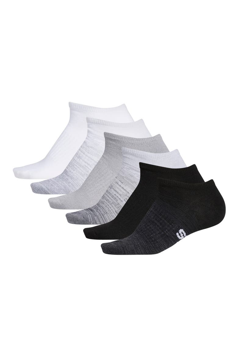 Superlite Badge of Sport Ankle Socks - Pack of 6, Alternate, color, BLACK
