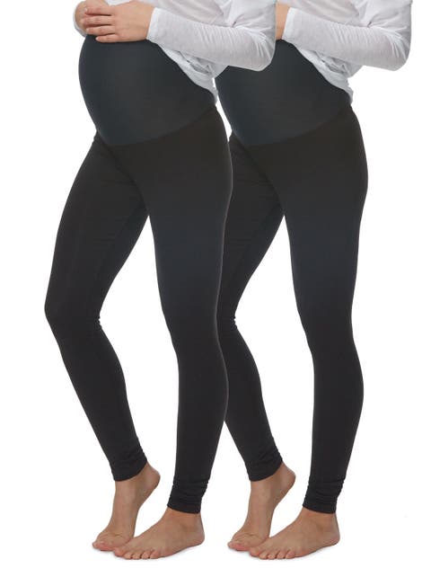 Velvety Soft Maternity Leggings 2 Pack
