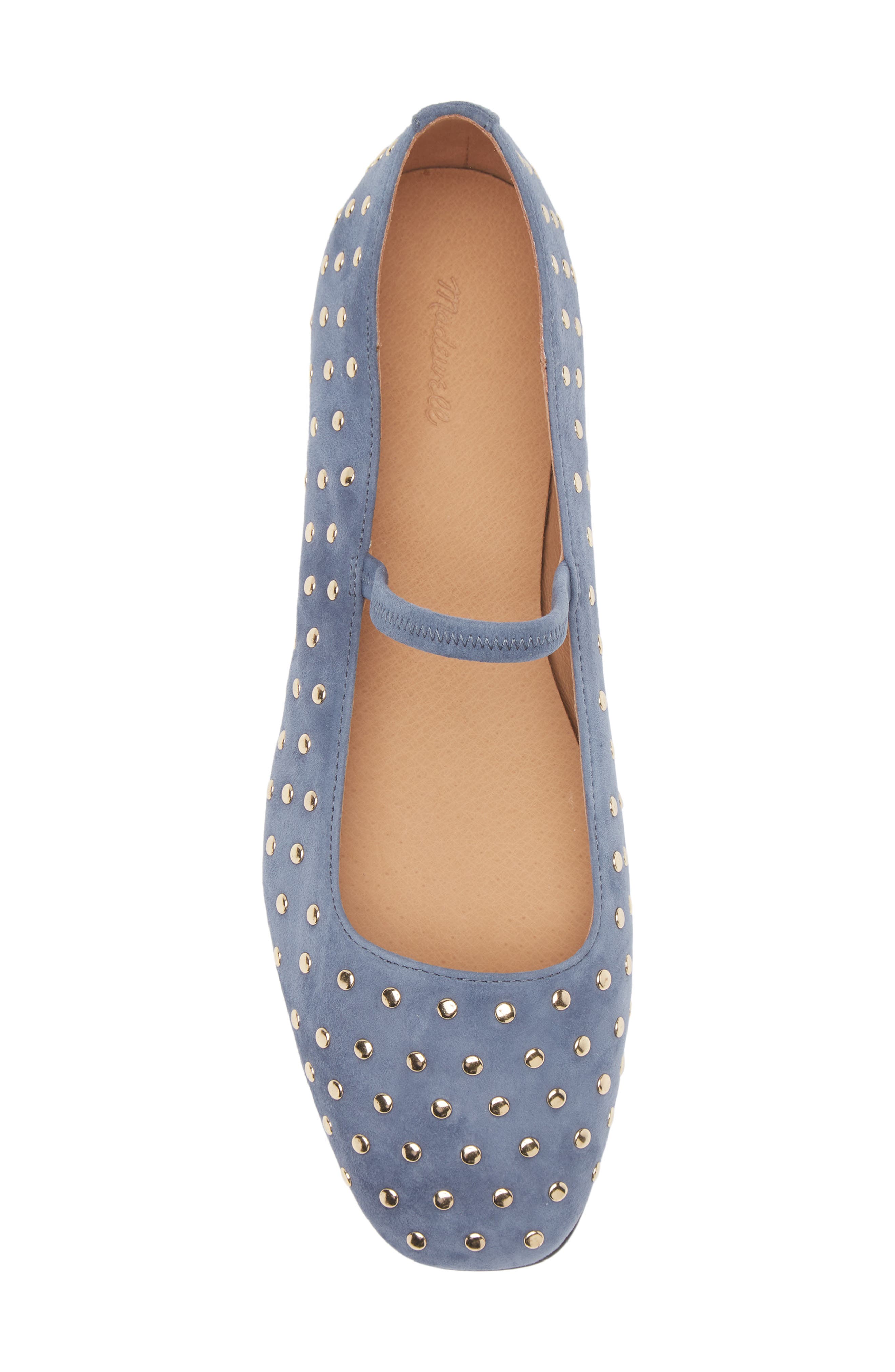 Madewell The Greta Ballet Flat, Alternate, color, Basalt Blue