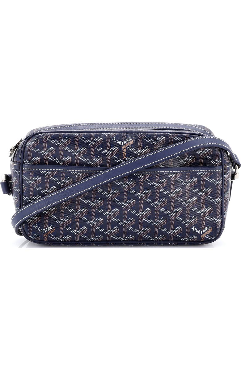 Pre-Owned Goyard Cap Vert Bag Coated Canvas, Main, color, Blue