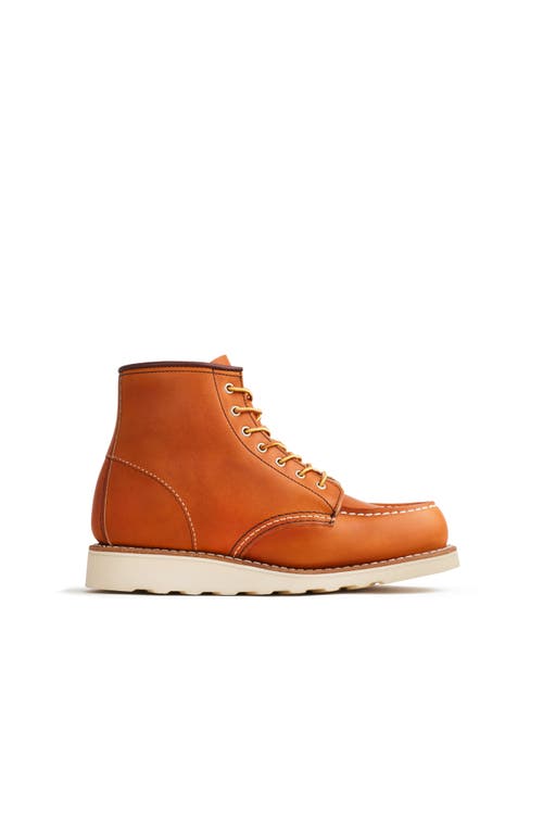 Red Wing Heritage Classic Moc® Legacy Leather Boot in Oro Legacy at Nordstrom, Size 6