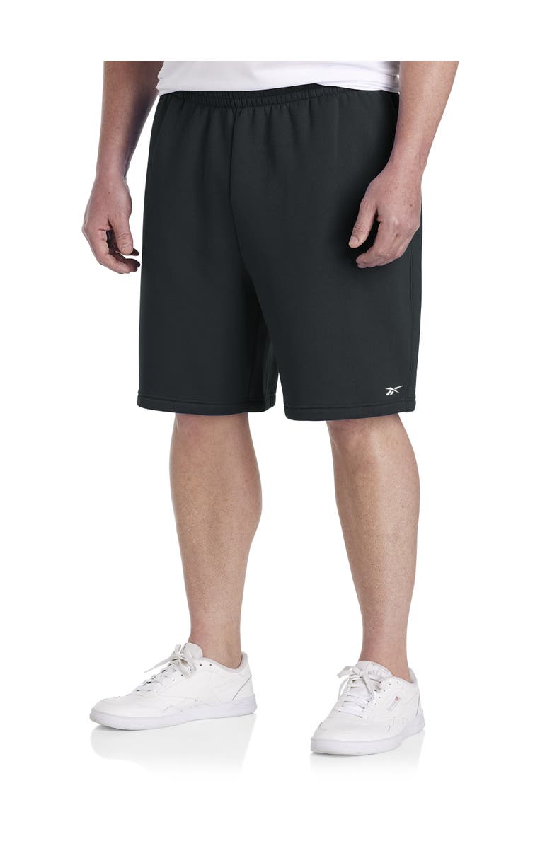 Reebok Performance Fleece Shorts, Main, color, Black