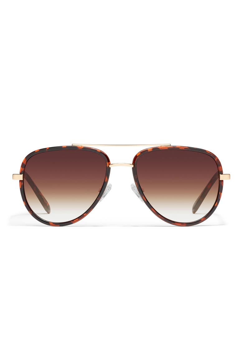 All In 56mm Medium Aviator Sunglasses, Main, color, TORT BRNFD
