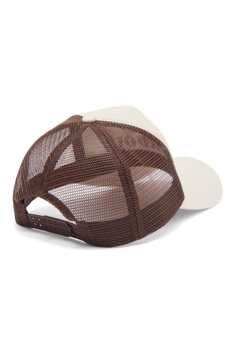 Easy Cowboy Trucker Hat, Alternate, color, BEIGE/ BROWN