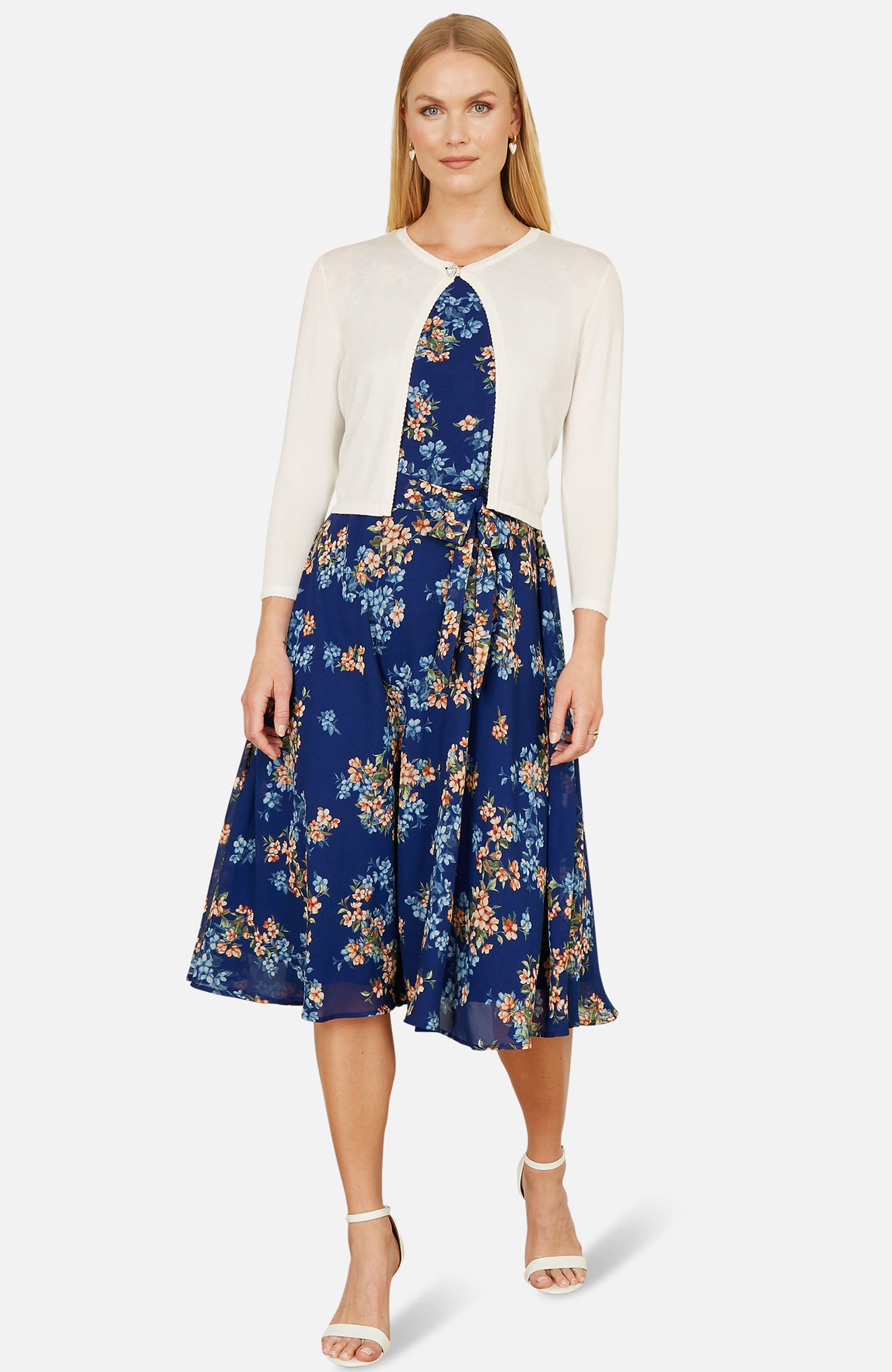Diamante Button Cropped Cardigan - image 2