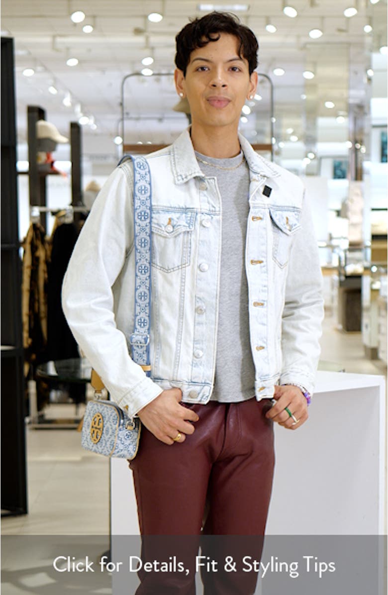 Mini Miller T Monogram Denim Crossbody Bag, sales video thumbnail