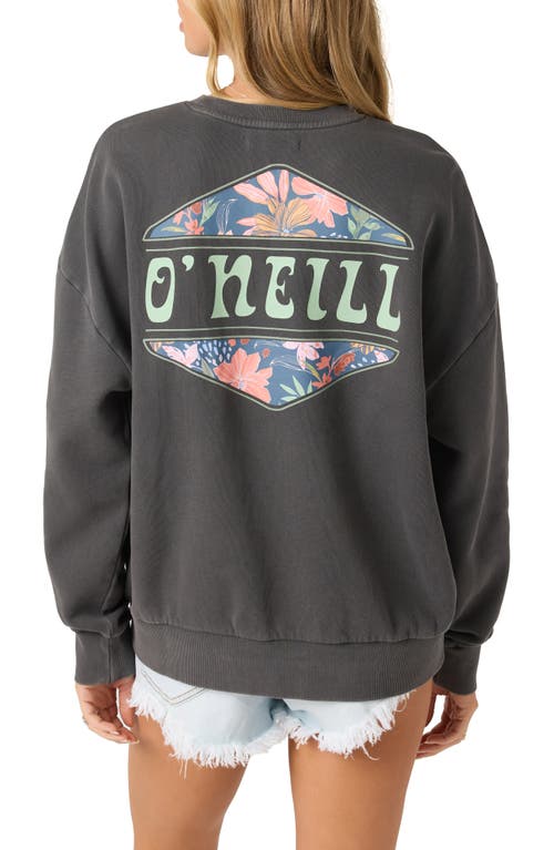 O'neill Solis Fleece Graphic Sweatshirt In Black