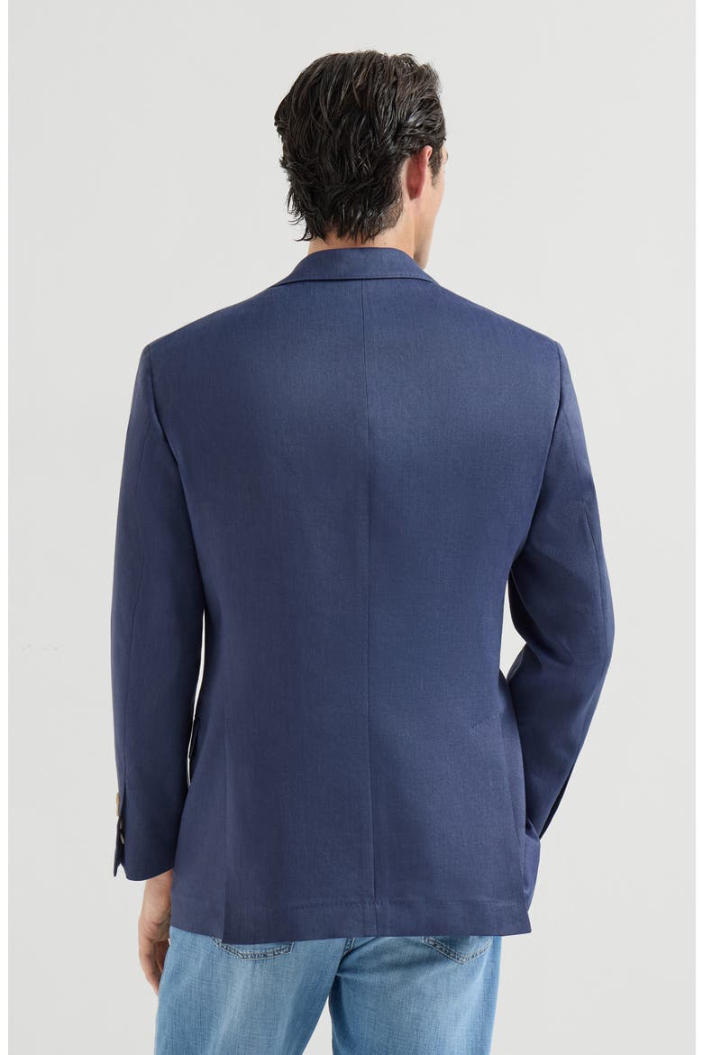 Blazer with peak lapel, Alternate, color, Denim