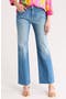 Tiana High Waist Raw Hem Wide Leg Jeans