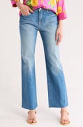 L'AGENCE Tiana High Waist Raw Hem Wide Leg Jeans