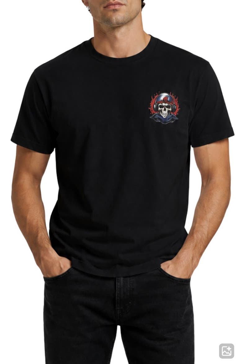 Noise is Freedom Graphic T-Shirt, Main, color, BLACK
