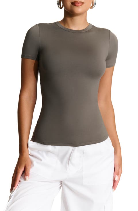 Bare Short Sleeve Crew Top