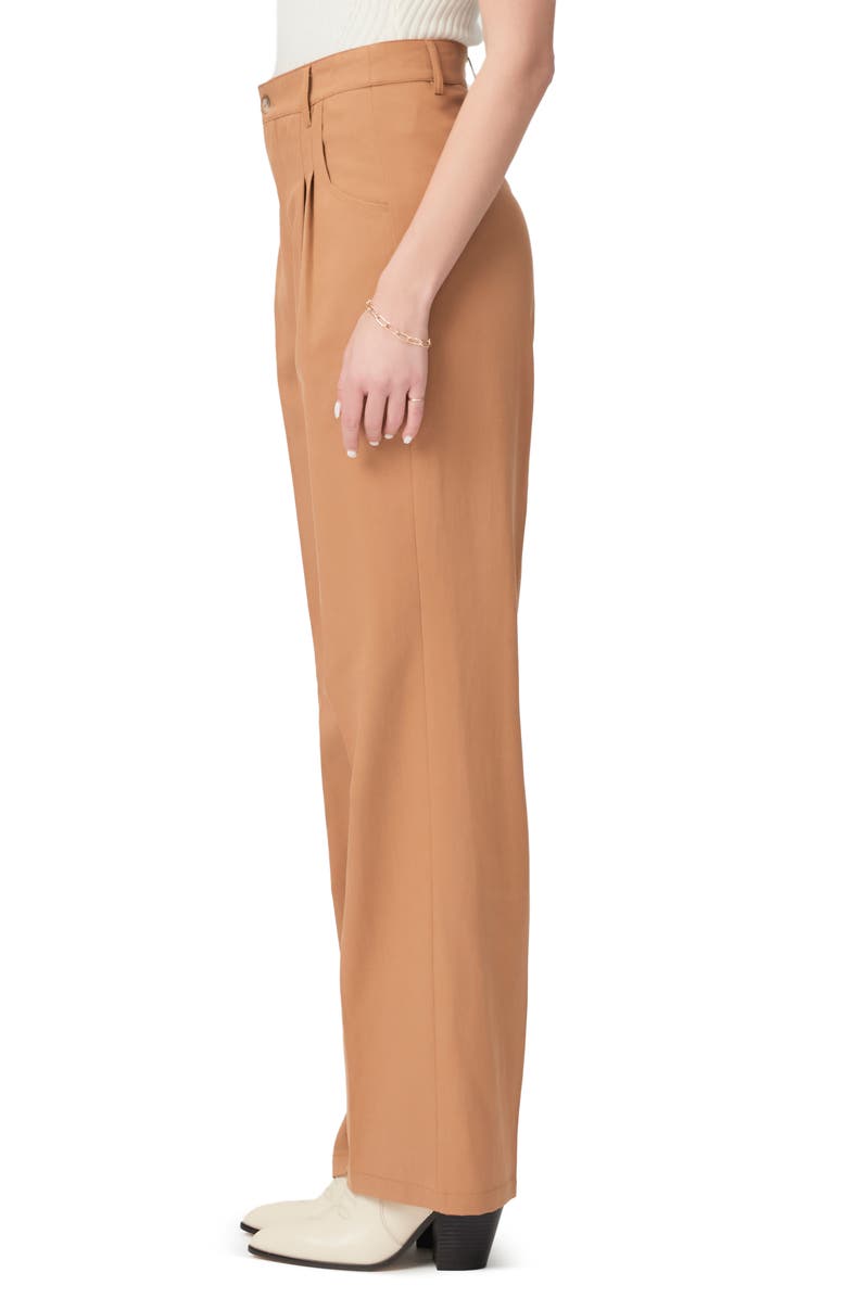 PAIGE Merano Pleated Straight Leg Pants, Alternate, color, Golden Tan