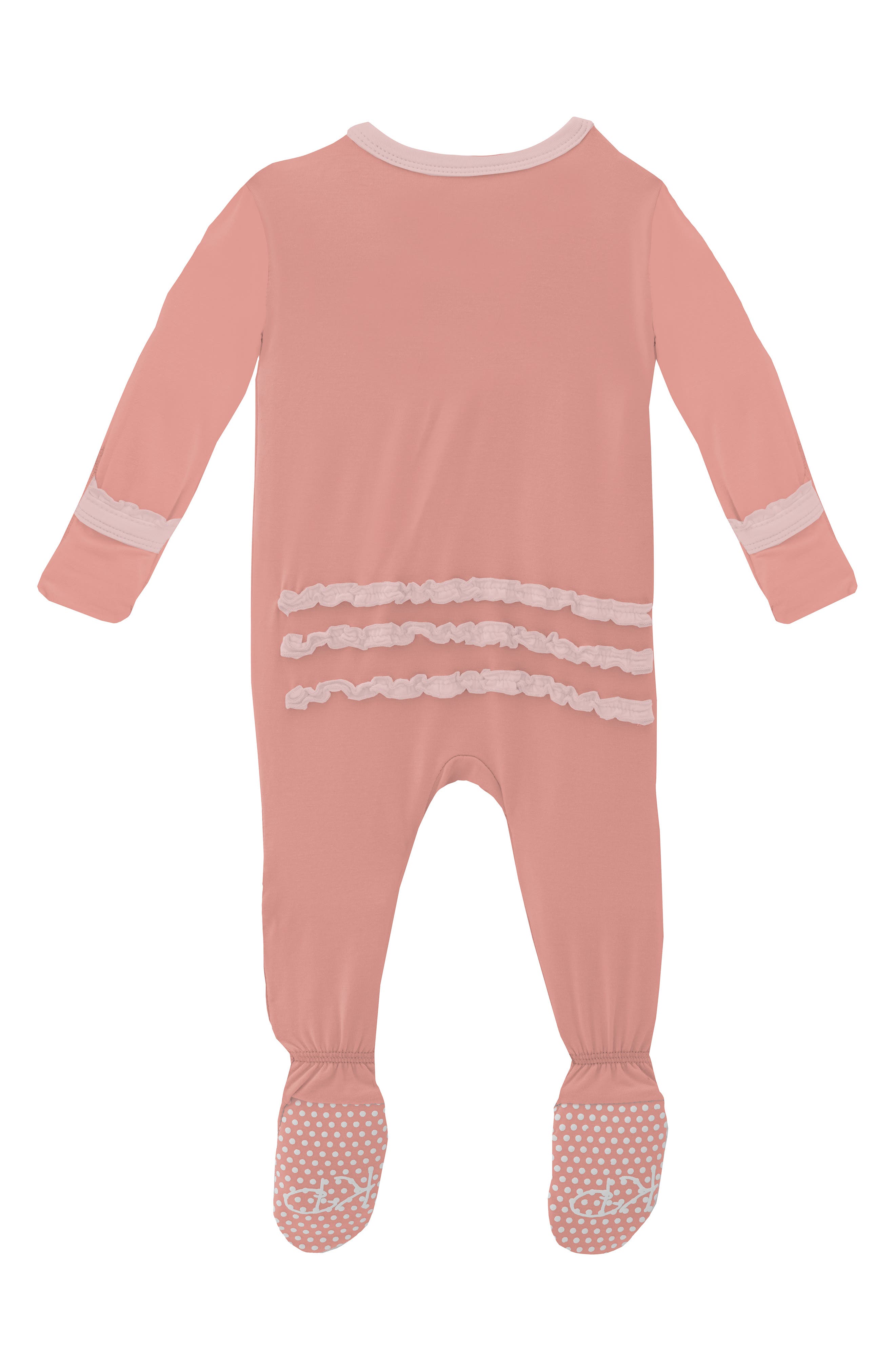 KicKee Pants Muffin Ruffle Zip Footie | Nordstromrack