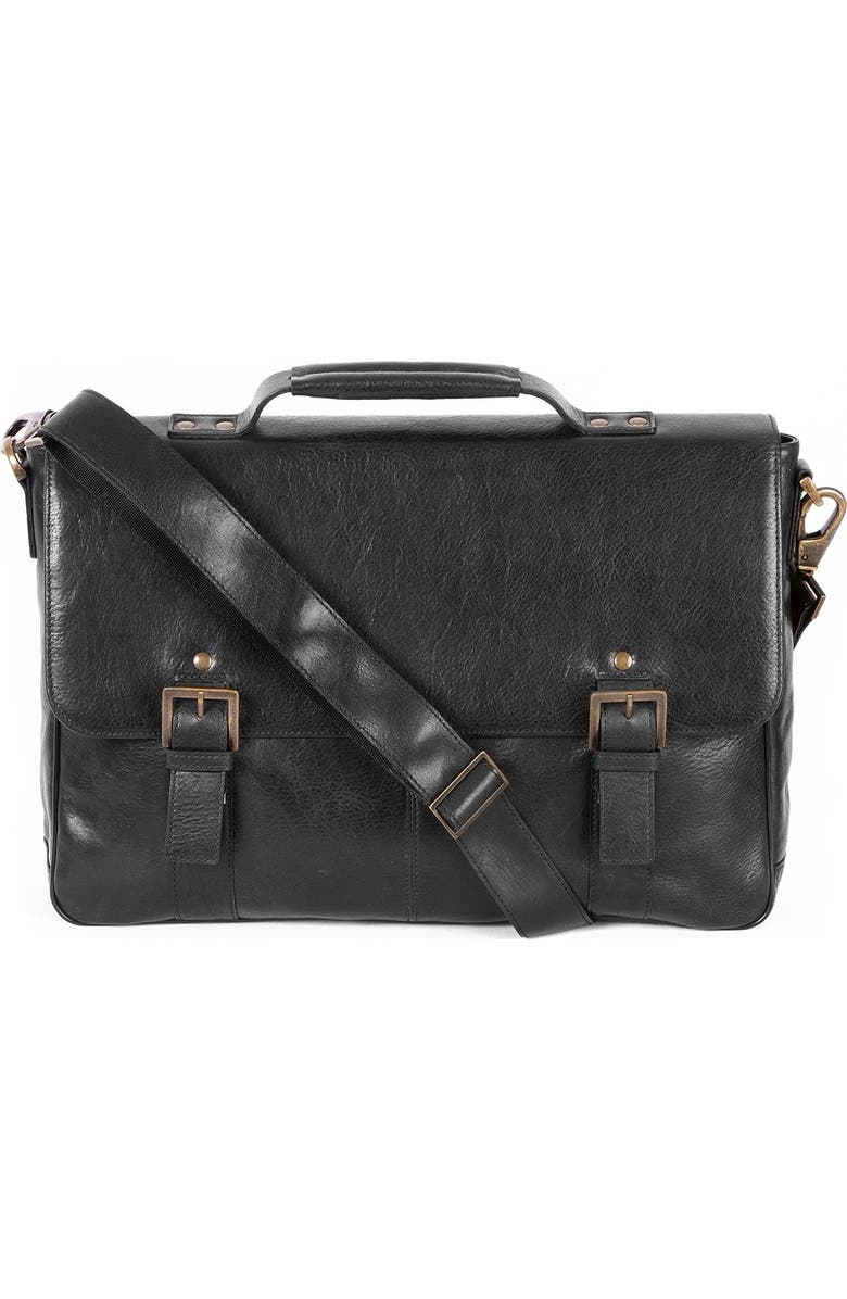 BOCONI 'Becker' Leather Messenger Bag, Main, color,