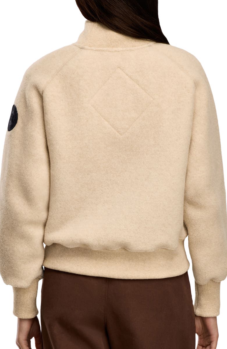 Canada Goose Sierra High Pile Fleece Bomber, Alternate, color, Light Tan