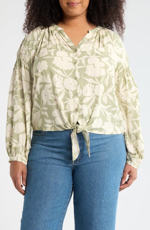 Tie Front Top (Plus)