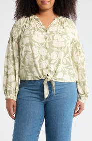 Sanctuary Tie Front Top