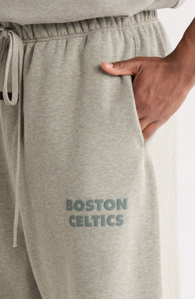 Fear of God Essentials Celtics Lounge Fit Sweatpants, Alternate, color, Concrete Heather