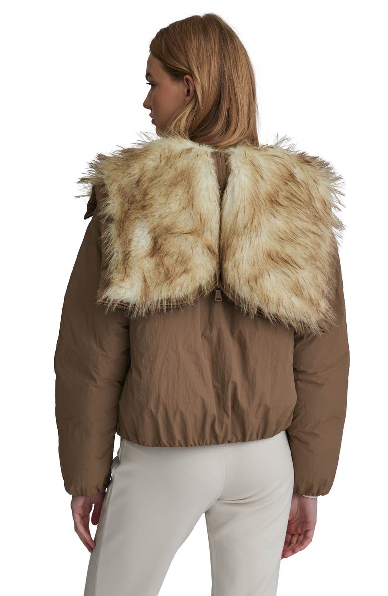 NVLT Faux Fur Lined Hooded Jacket, Alternate, color, Sand