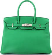 Pre-Owned Hermes Birkin Handbag Verso Togo with Palladium Hardware 30