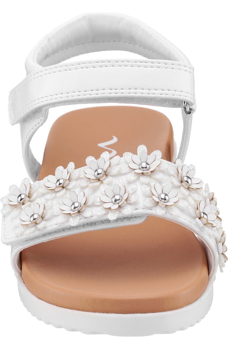 Nina Kids' Neriah Sandal, Alternate, color, White / White Glitter
