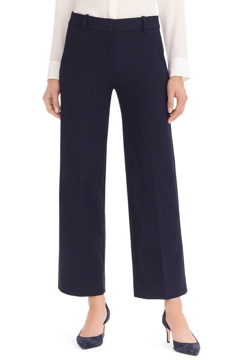 Wide Leg Pant in Four Season Stretch, Main, color, BLACK