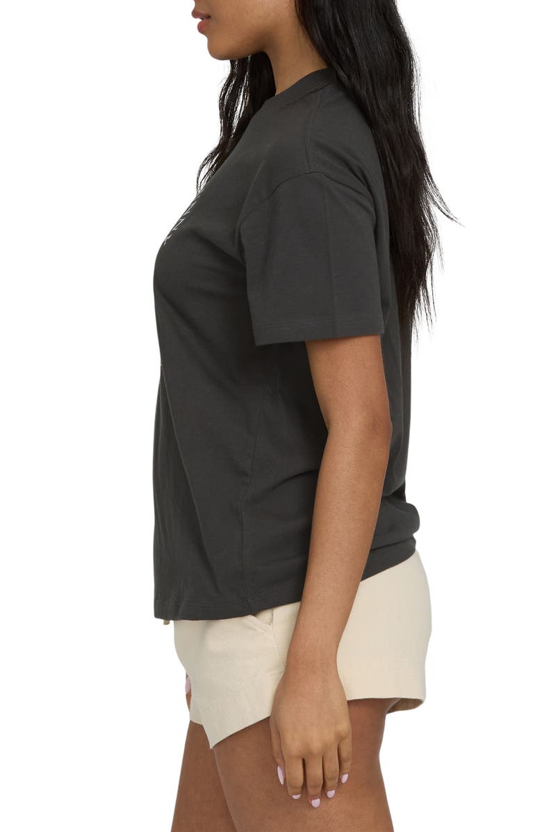 Billabong Rays of Joy Graphic Cotton T-Shirt, Alternate, color, Off Black