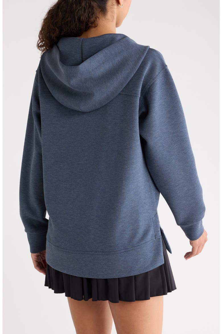 Ultra Luxe Volume Zip Hoodie, Alternate, color, NAVY ARMADA HEATHER
