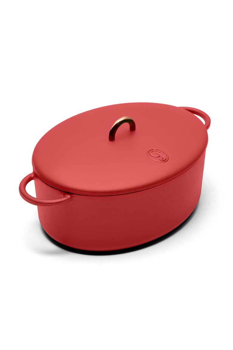 The Dutchess 6.75-Quart Enamel Cast Iron Dutch Oven with Lid (Nordstrom Exclusive), Main, color, MARINARA