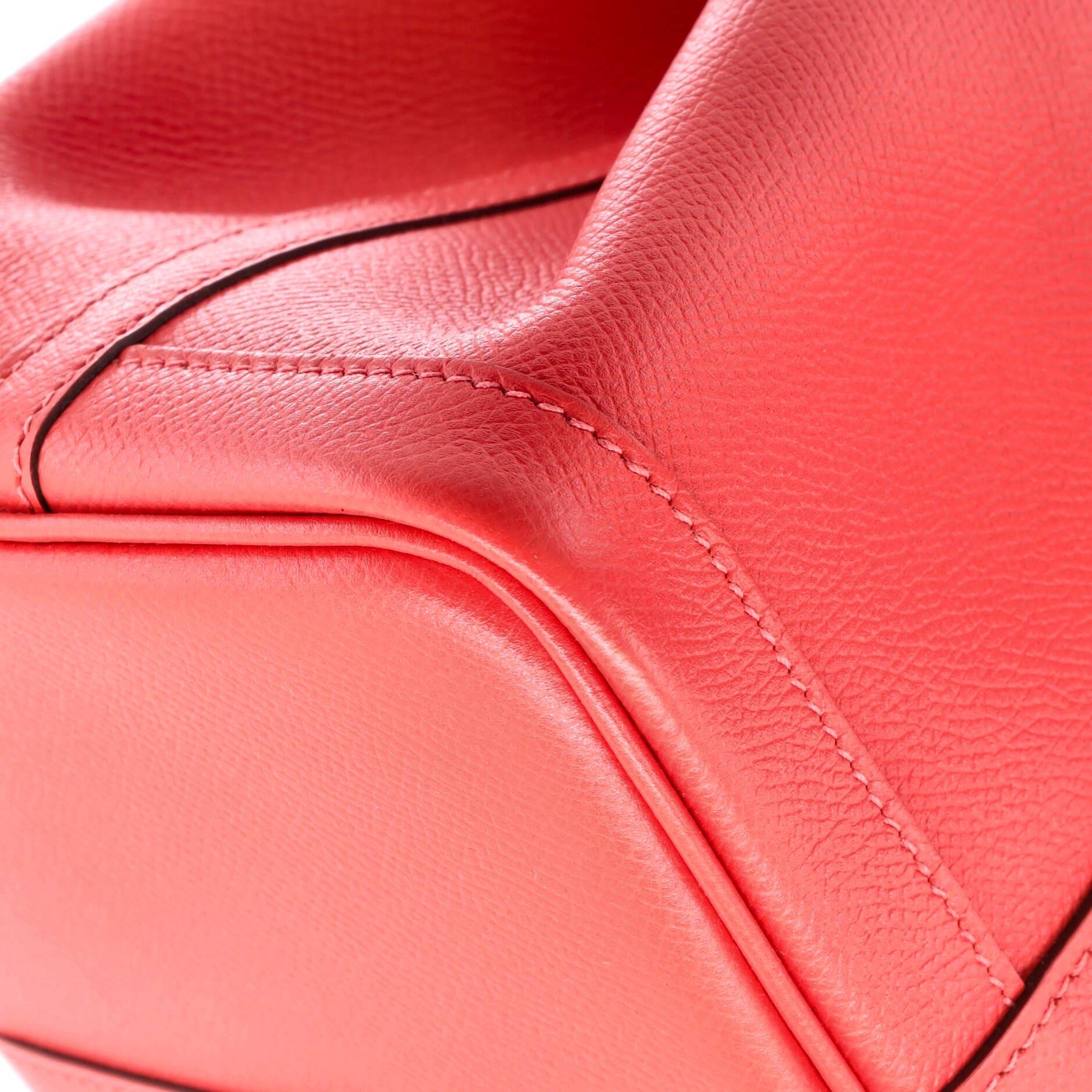 Pre-Owned Hermes Garden Party Tote Leather 30, Alternate, color, Rouge Pivoine